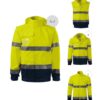 pealisjope: oxford, 100% polüester pu viimistlusega, 3m helkurribad, 210 g/m² sisefliis: polaarfliis, 100% polüester, 3m helkurribad, antipilling viimistlus mõlemal poolel, 280 g/m² Pealisjope: Oxford, 100% polüester PU-viimistlusega, 3M helkurribad, 210 g/m² sisefliis: polaarfliis, 100% polüester, 3M helkurribad, antipilling-viimistlus mõlemal poolel, 280 g/m²