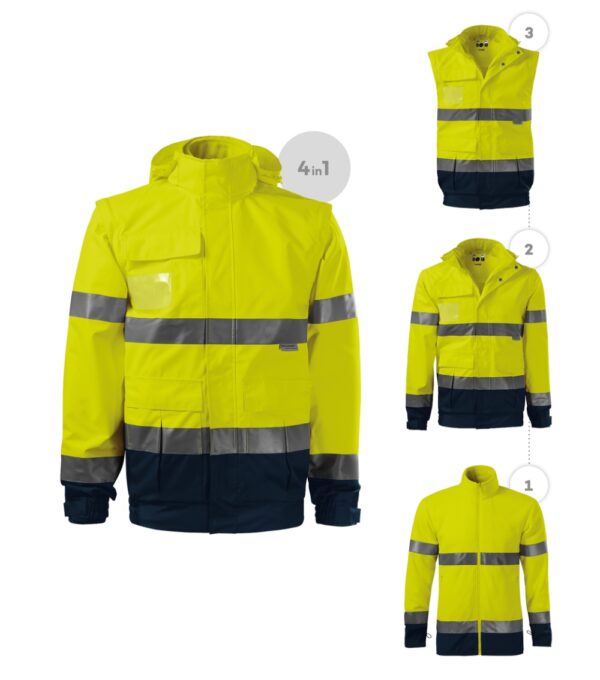 pealisjope: oxford, 100% polüester pu viimistlusega, 3m helkurribad, 210 g/m² sisefliis: polaarfliis, 100% polüester, 3m helkurribad, antipilling viimistlus mõlemal poolel, 280 g/m² Pealisjope: Oxford, 100% polüester PU-viimistlusega, 3M helkurribad, 210 g/m² sisefliis: polaarfliis, 100% polüester, 3M helkurribad, antipilling-viimistlus mõlemal poolel, 280 g/m²