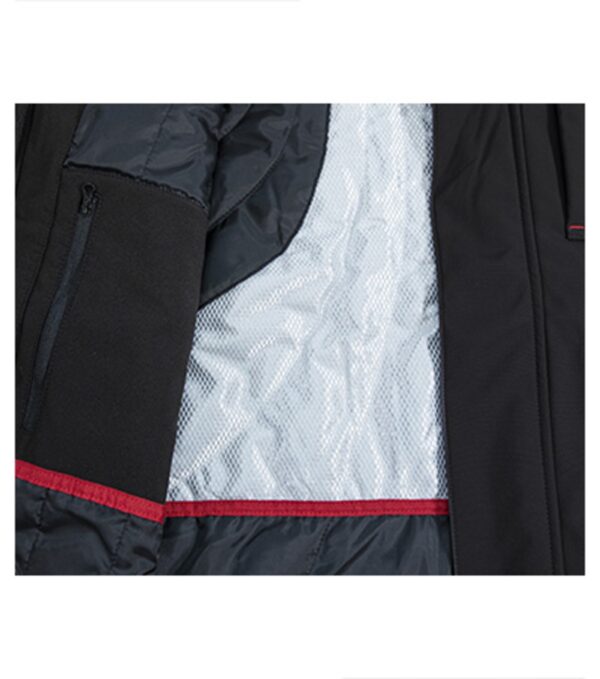 softshell: 94% polüester, 6% elastaan tpu membraan mikrofliis: 100% polüester, antipilling viimistlus vahekiht ja vooder: 100% polüester veekindlus 10 000 mm, hingavus 4 000 g/m²/24h softshell: 94% polüester, 6% elastaan TPU-membraan mikrofliis: 100% polüester, antipilling-viimistlus vahekiht ja vooder: 100% polüester veekindlus 10 000 mm, hingavus 4 000 g/m²/24h