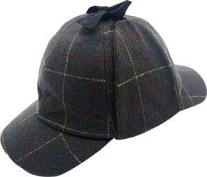 ruudumustriga deerstalker müts Ruudumustriga deerstalker-müts